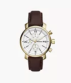 Rhett Chronograph Brown Leather Watch