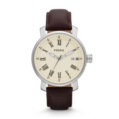 leather hand watch