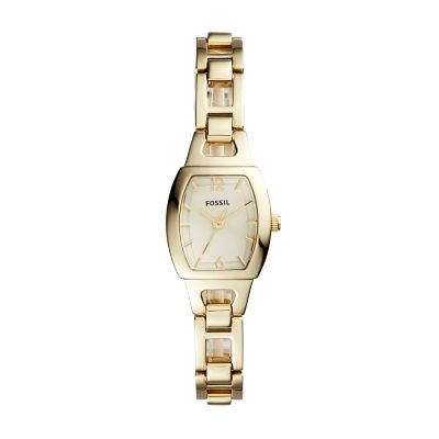 Isobel Three-Hand Gold-Tone Stainless Steel Watch - Fossil