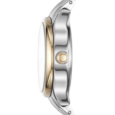 Modern Sophisticate Three-Hand Two-Tone Stainless Steel Watch