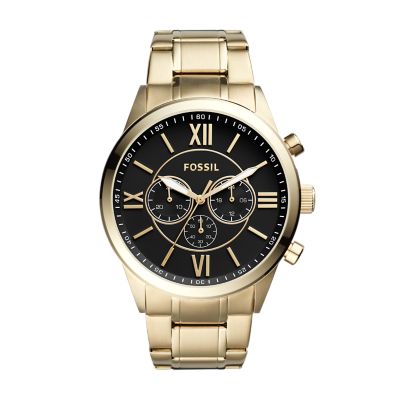 Flynn Chronograph Gold Tone Stainless Steel Watch