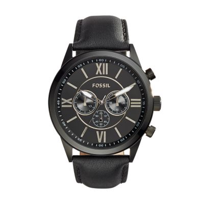 Fossil all black on sale watch