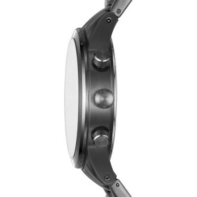 flynn sport chronograph black stainless steel watch