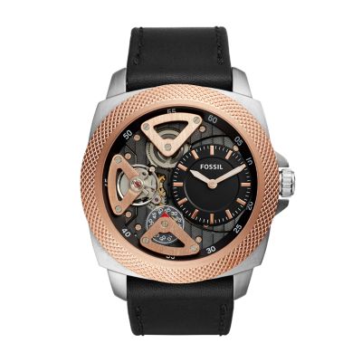 privateer sport mechanical luggage leather watch