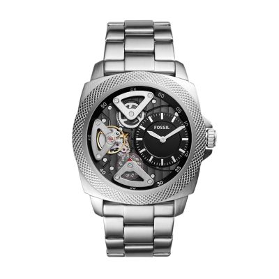 Privateer Sport Mechanical Stainless Steel Watch - Fossil