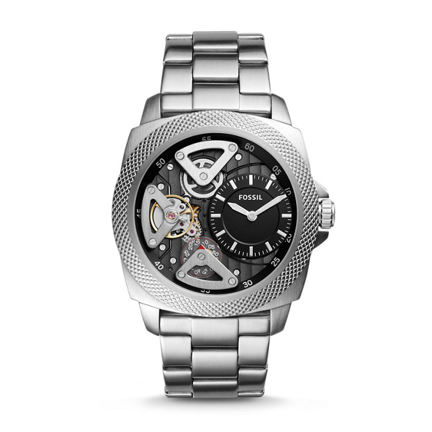 Privateer Sport Mechanical Stainless Steel Watch - Fossil