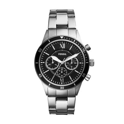 Mens Chronograph Steel Watch - Fossil