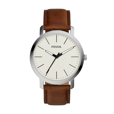 Luther Three Hand Brown Leather Watch