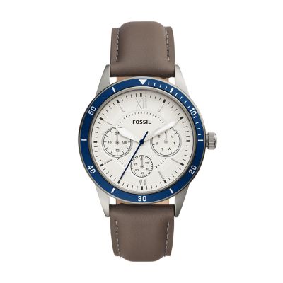 fossil men's silver sport watch