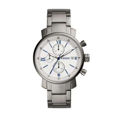 Rhett Chronograph Stainless Steel Watch BQ1000 Fossil