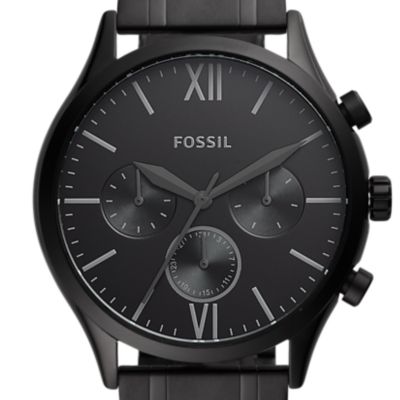 Orologio multifunzione Fenmore in acciaio nero