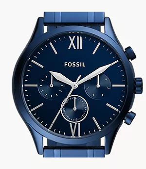 Reloj Fenmore Midsize de acero inoxidable en tono azul marino con movimiento multifunción