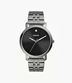 Lux Luther Three-Hand Smoke Stainless Steel Watch