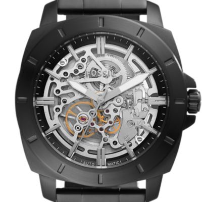 Orologio meccanico Privateer Sport in acciaio nero