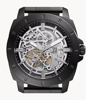 Reloj con movimiento mecánico Privateer Sport de acero inoxidable en color negro