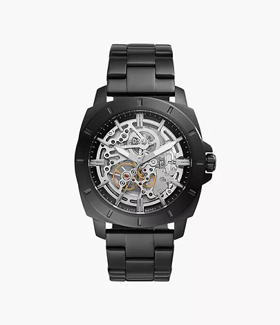 Reloj movimiento mecánico Privateer Sport de acero inoxidable en negro