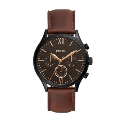 Fenmore Multifunction Brown Leather Watch - BQ2363 - Fossil
