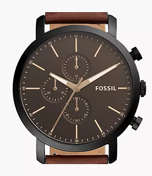 Luther Chronograph Brown Leather Watch