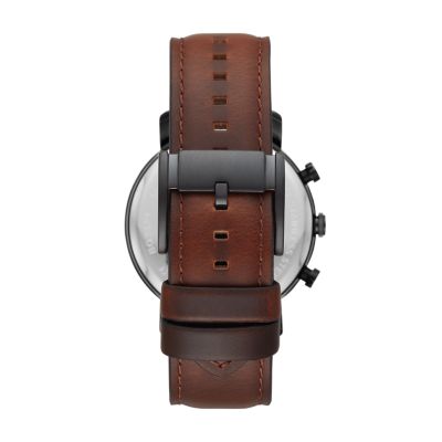 Luther Chronograph Brown Leather Watch