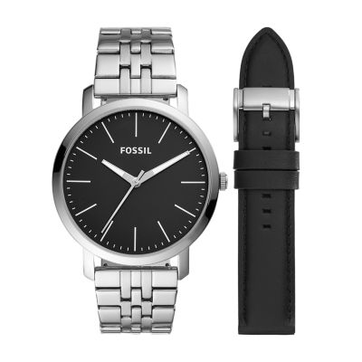 Coffret Cadeau Avec Montre à Trois Aiguilles Et Bracelet Interchangeable Luther