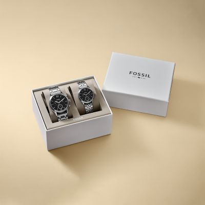 Coffret cadeau montre Fenmore multifonction en acier inoxydable