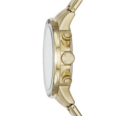 Bannon Multifunction Gold-Tone Stainless Steel Watch - Fossil