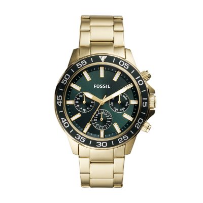 Fossil Outlet Herrenuhr Bannon Multifunktion Edelstahl Gold