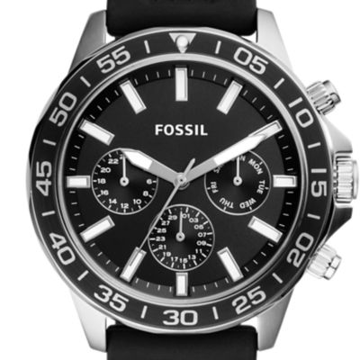 Bannon Multifunction Black Silicone Watch