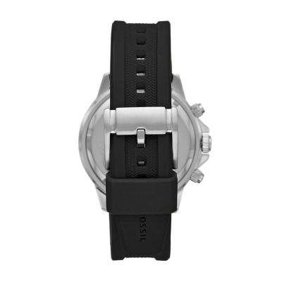 Fossil men's silicone strap cheap sport watch