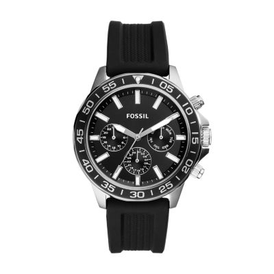 Bannon Multifunction Black Silicone Watch - BQ2494 - Fossil