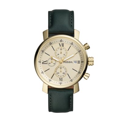 Rhett Chronograph Brown Leather Watch BQ1009 Fossil