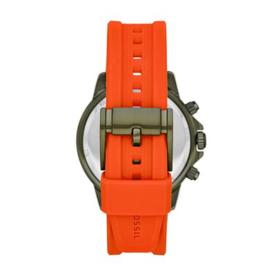 Fossil hotsell watch orange