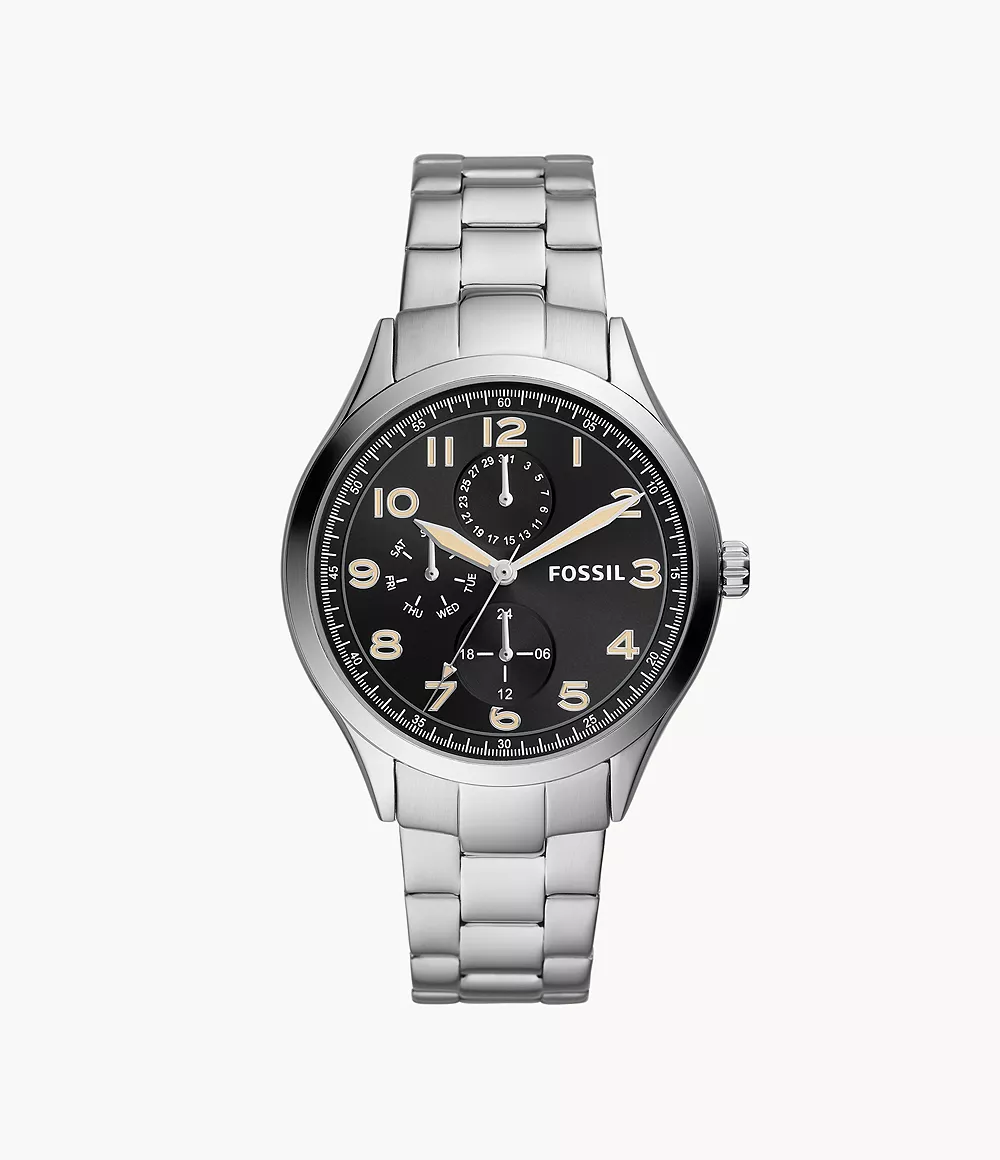 Wylie Multifunction Stainless Steel Watch