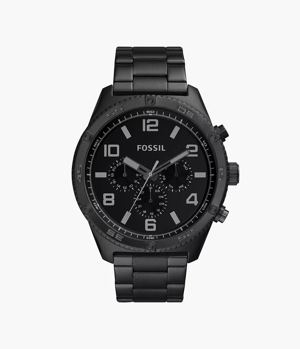 Image of Brox Multifunction Black Stainless Steel Watch
