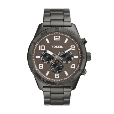 Brox Multifunction Smoke Stainless Steel Watch