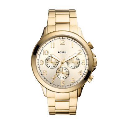 

Fossil Homme Montre Yorke multifonctions en acier inoxydable doré