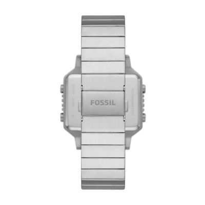 Slater Digital Stainless Steel Watch BQ2547 Fossil