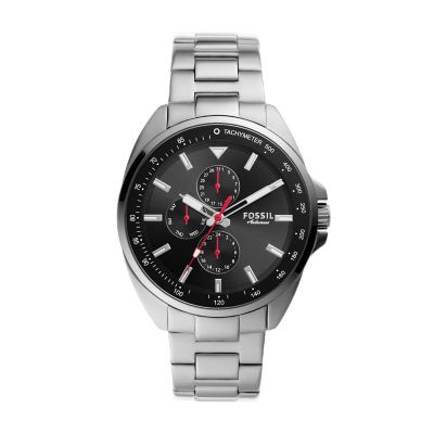 Fossil Autocross Multifunction Stainless Steel Watch - Big Apple Buddy