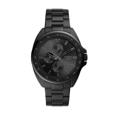 Autocross Multifunction Black Stainless Steel Watch - BQ2551 - Watch Station