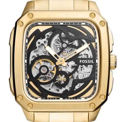 Men's Gold-Tone Watches: Shop Gold-Tone Watches Men's Collection - Fossil