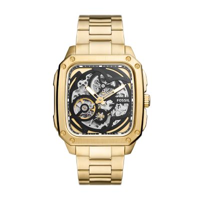 Montre Automatique Femme Acier Doré