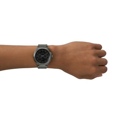 Gunmetal watches fossil hot sale