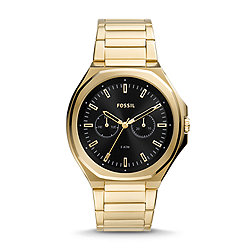 Evanston Multifunction Gold-Tone Stainless Steel Watch
