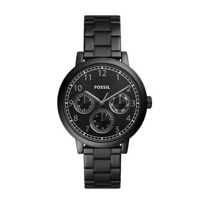 Fossil Men Airlift Multifunction Black Stainless Steel Watch