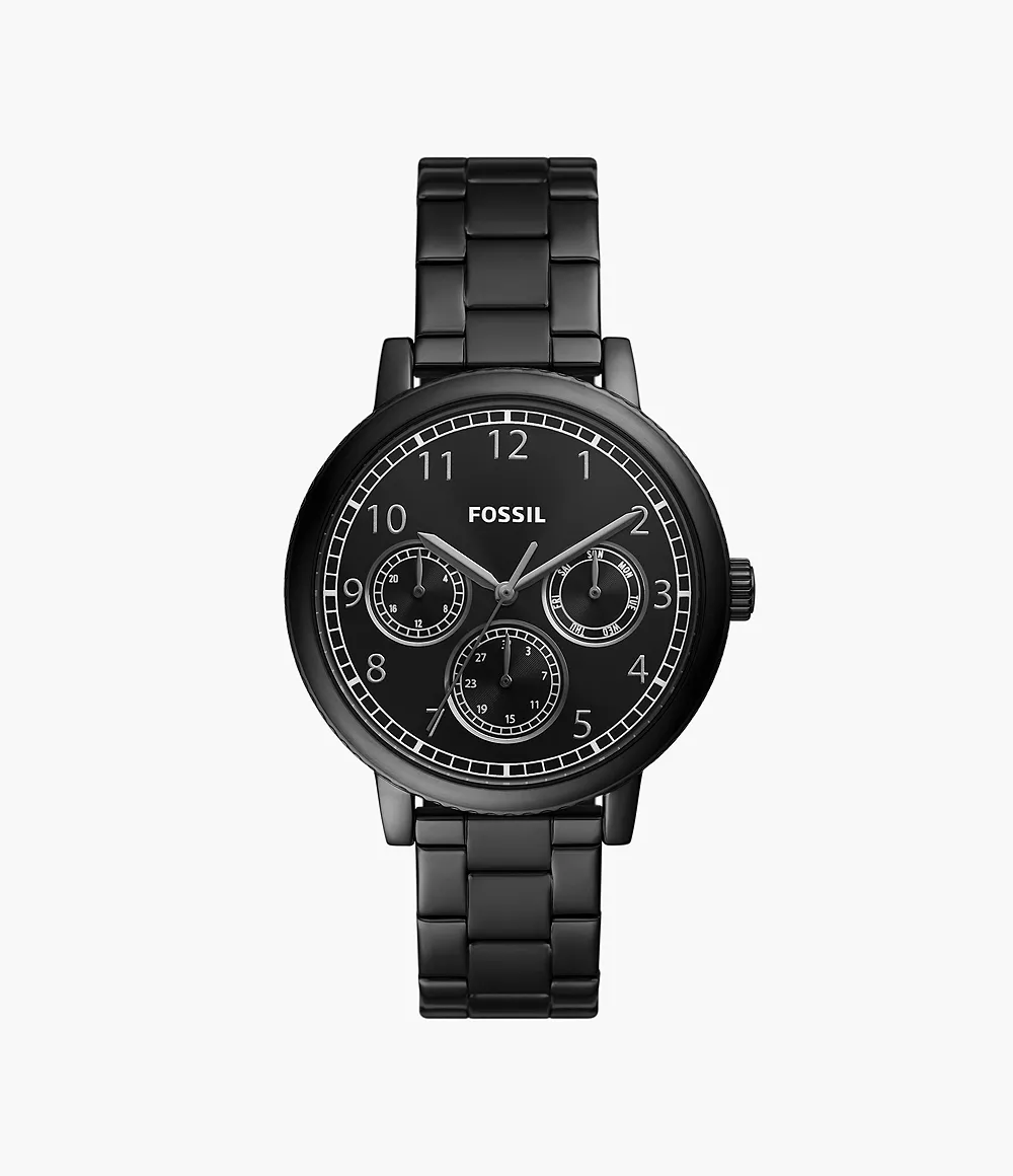 Fossil Men's Airlift Multifunction Black Stainless Steel Watch