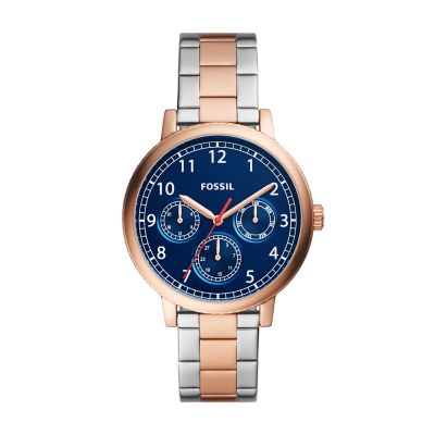 Fossil Men Airlift Multifunction Two-Tone Stainless Steel Watch