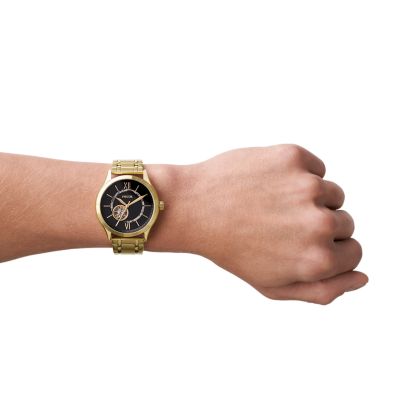 Fossil hot sale automatic gold