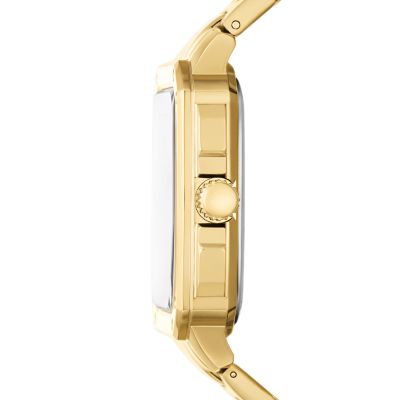 Multifunction Gold-Tone Stainless Steel Watch - BQ2656 - Fossil