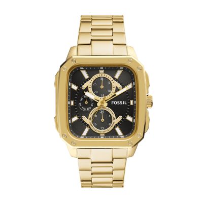 reloj fossil color oro para hombre