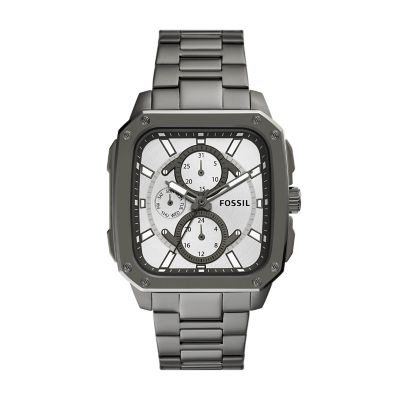 Multifunction Gunmetal Stainless Steel Watch BQ2657 Fossil